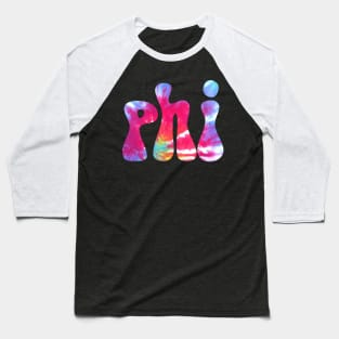 Tie Dye Phi Baseball T-Shirt